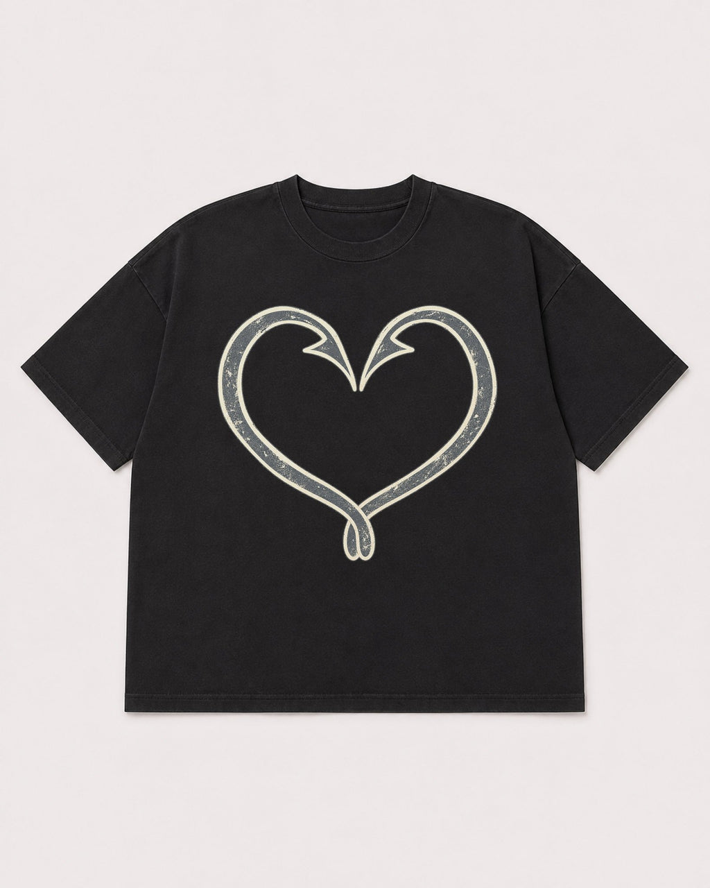Mockup Boxy Heavyweight Tee Black product