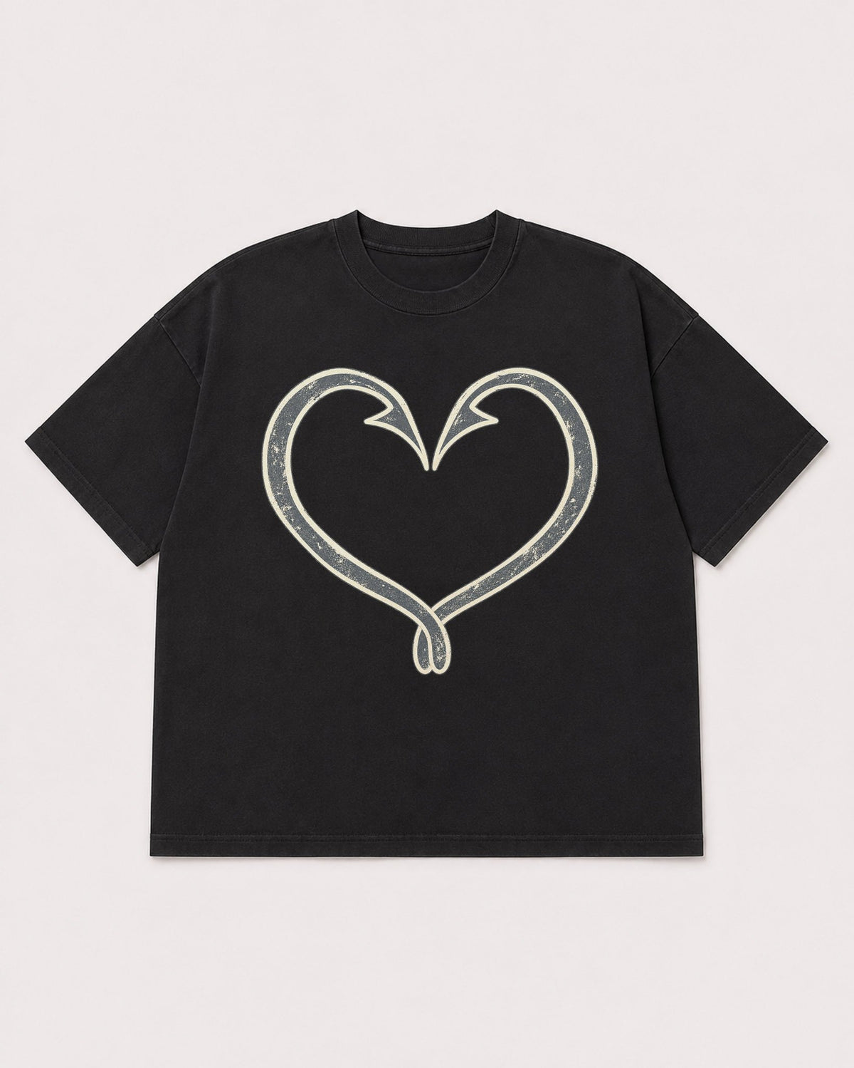 Mockup Boxy Heavyweight Tee Black product