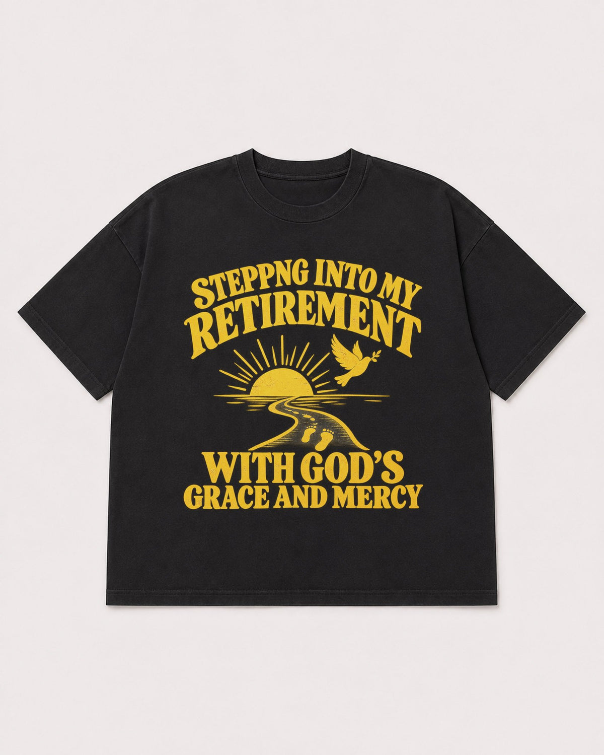Mockup Boxy Heavyweight Tee Black product