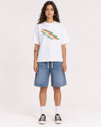 Mockup Boxy Heavyweight Tee White female full-body 06
