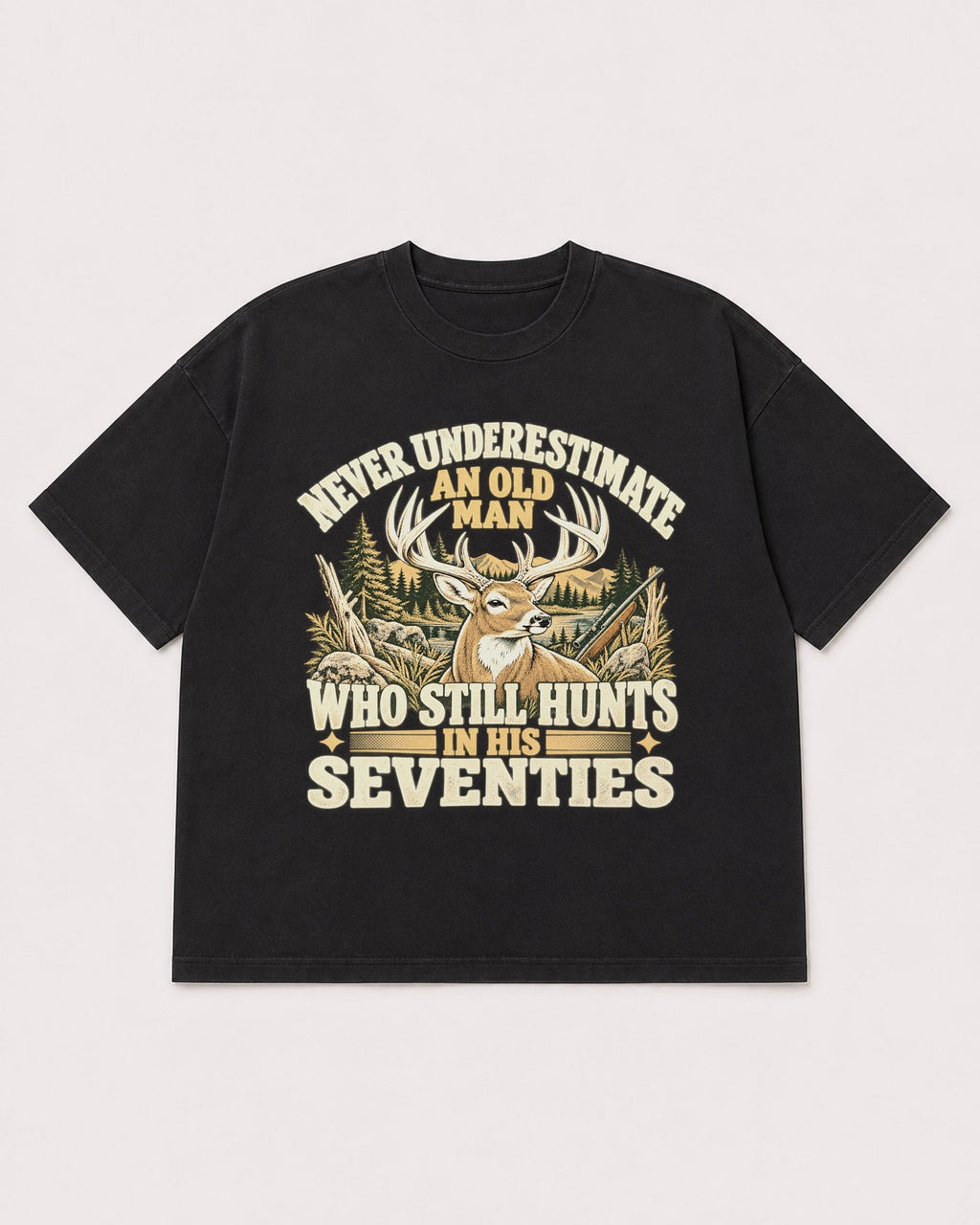Mockup Boxy Heavyweight Tee Black product