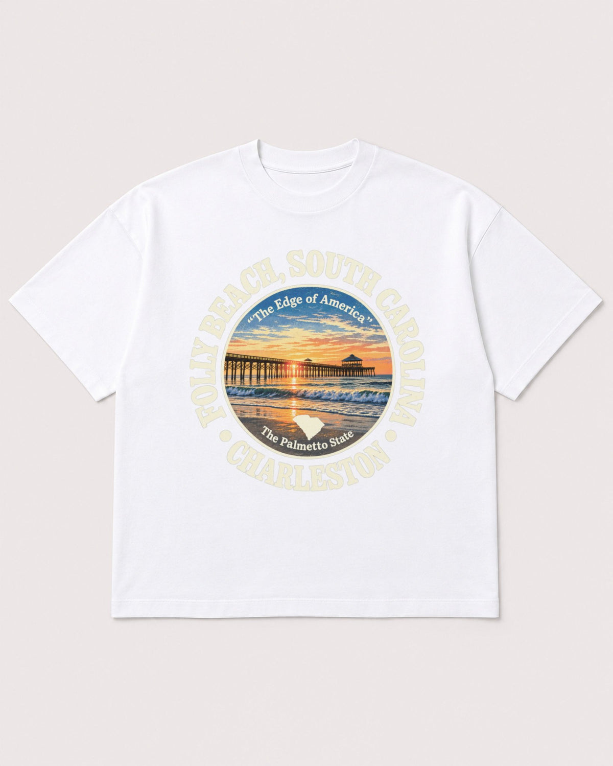 Mockup Boxy Heavyweight Tee White product