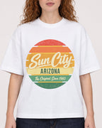 Mockup Boxy Heavyweight Tee White female close-up 09