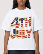 Mockup Boxy Heavyweight Tee White female close-up 04