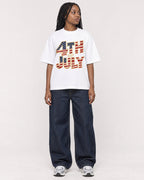 Mockup Boxy Heavyweight Tee White female full-body 04