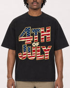 Mockup Boxy Heavyweight Tee Black male close-up 04