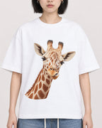 Mockup Boxy Heavyweight Tee White female close-up 11