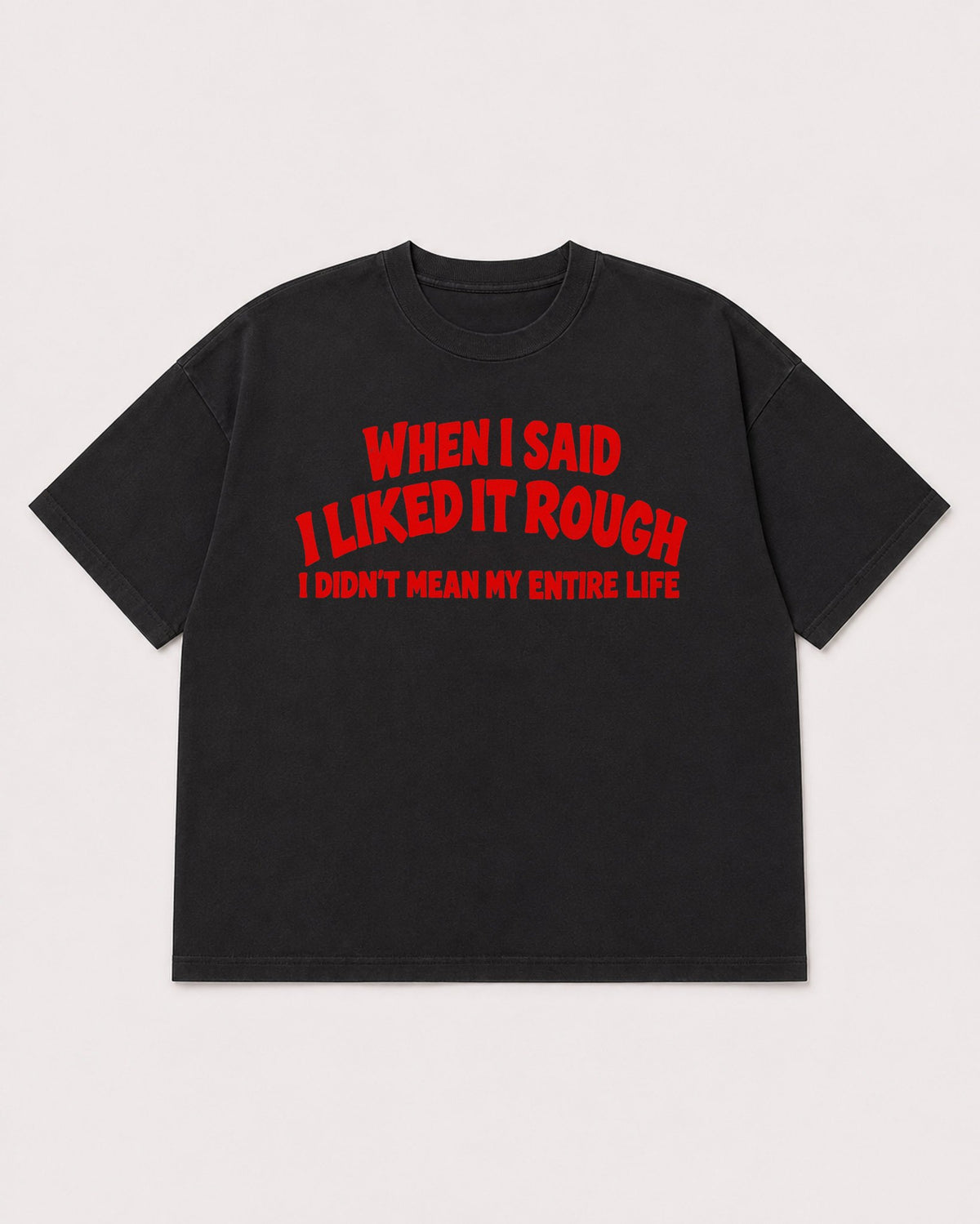 Mockup Boxy Heavyweight Tee Black product