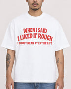 Mockup Boxy Heavyweight Tee White male close-up 12