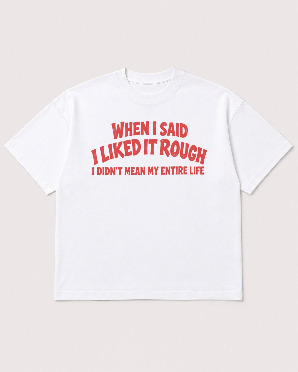 Mockup Boxy Heavyweight Tee White product