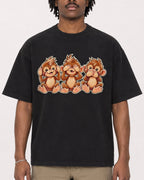 Mockup Boxy Heavyweight Tee Black male close-up 04