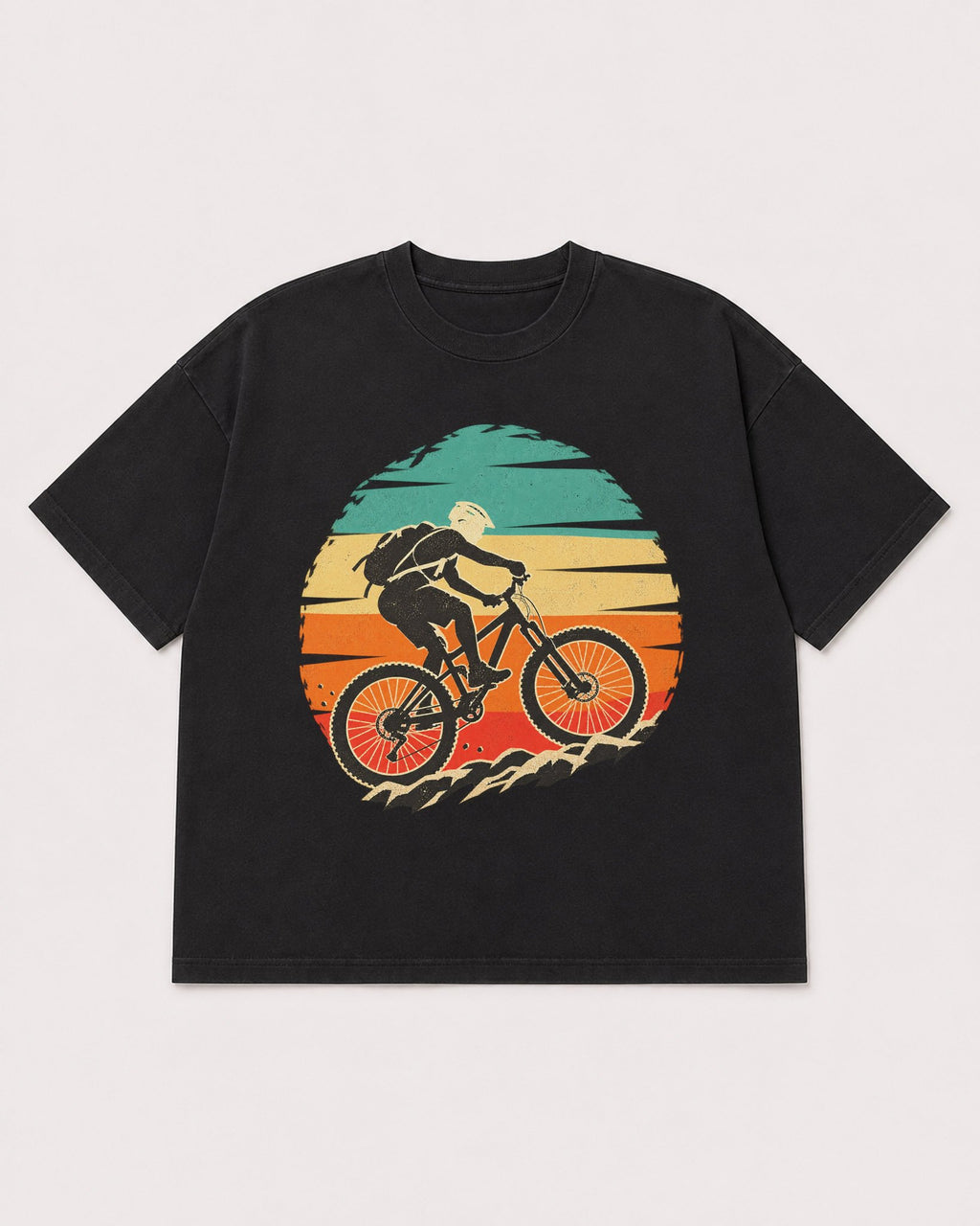 Mockup Boxy Heavyweight Tee Black product