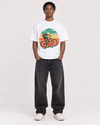 Mockup Boxy Heavyweight Tee White male full-body 05