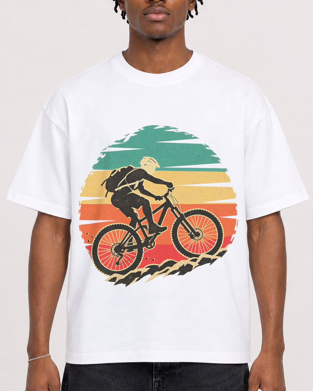 Mockup Boxy Heavyweight Tee White male close-up 05