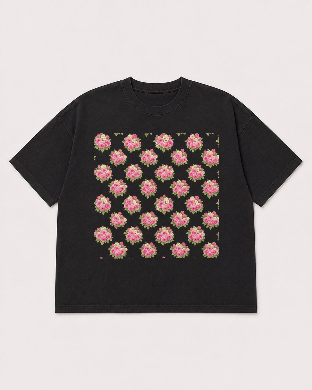 Mockup Boxy Heavyweight Tee Black product