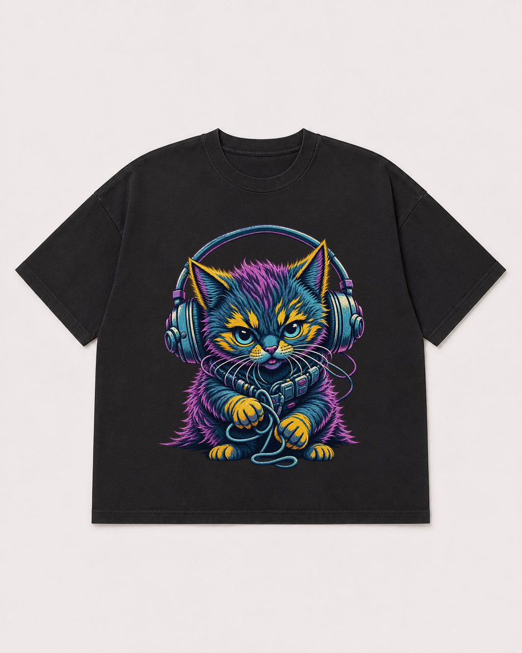 Mockup Boxy Heavyweight Tee Black product