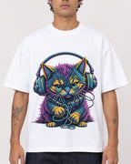 Mockup Boxy Heavyweight Tee White male close-up 06