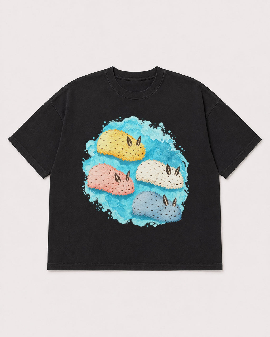 Mockup Boxy Heavyweight Tee Black product