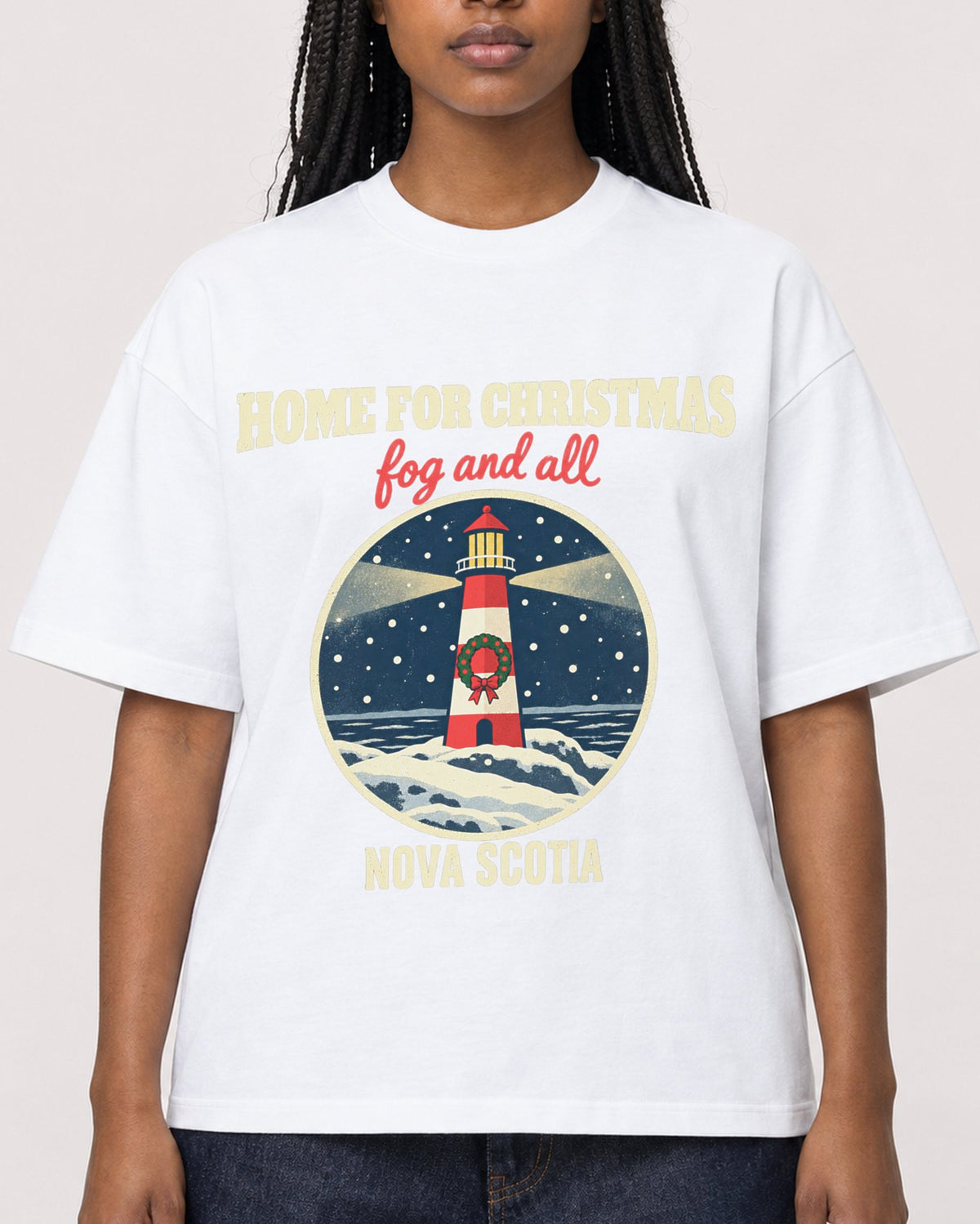 Mockup Boxy Heavyweight Tee White female close-up 04