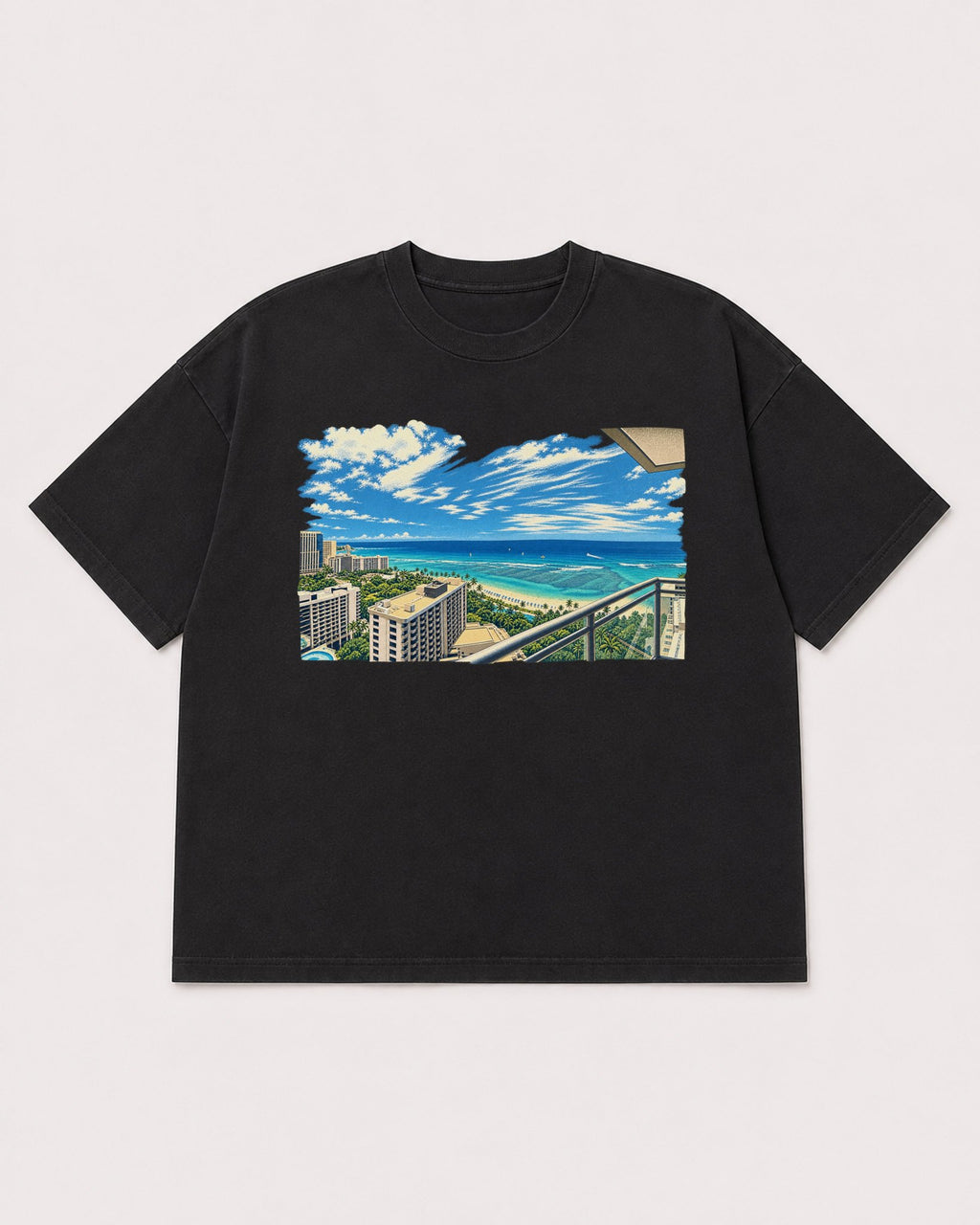 Mockup Boxy Heavyweight Tee Black product