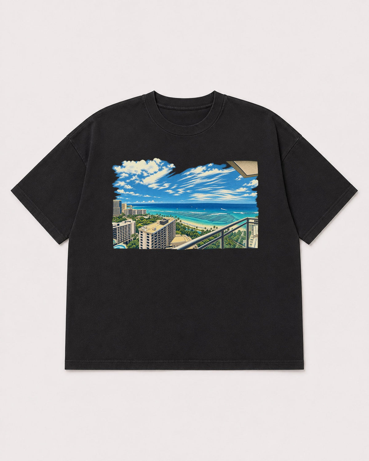 Mockup Boxy Heavyweight Tee Black product