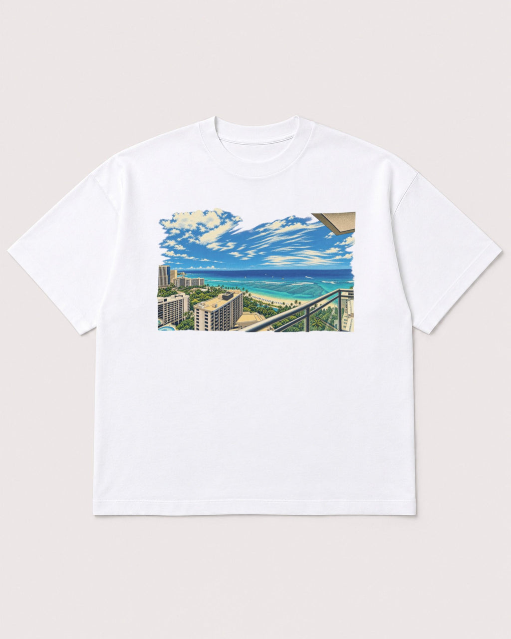 Mockup Boxy Heavyweight Tee White product