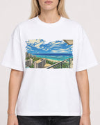 Mockup Boxy Heavyweight Tee White female close-up 08