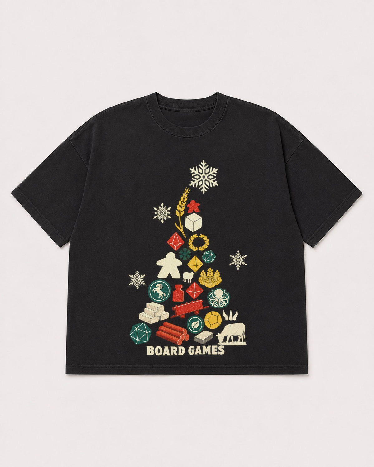 Mockup Boxy Heavyweight Tee Black product