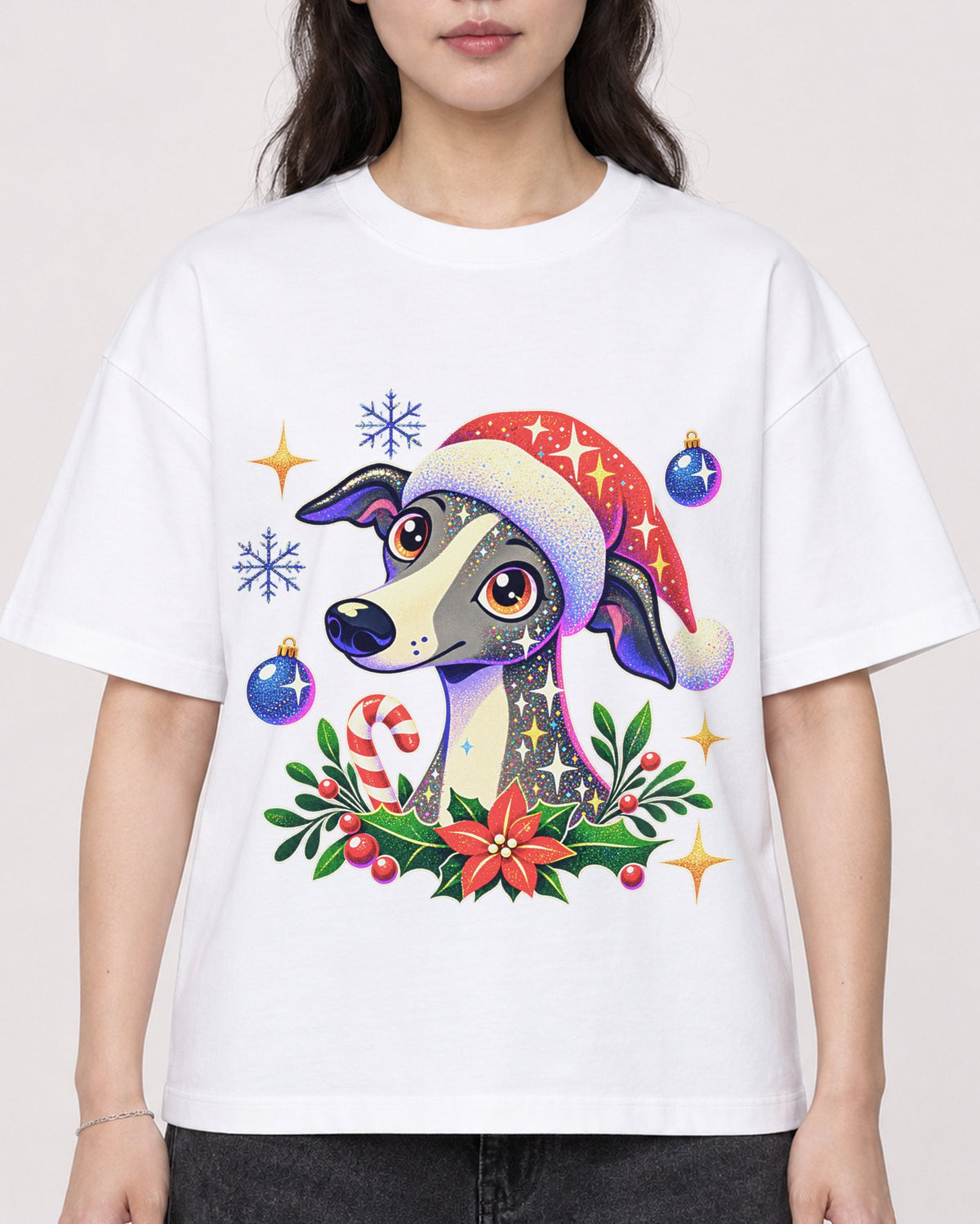 Mockup Boxy Heavyweight Tee White female close-up 03
