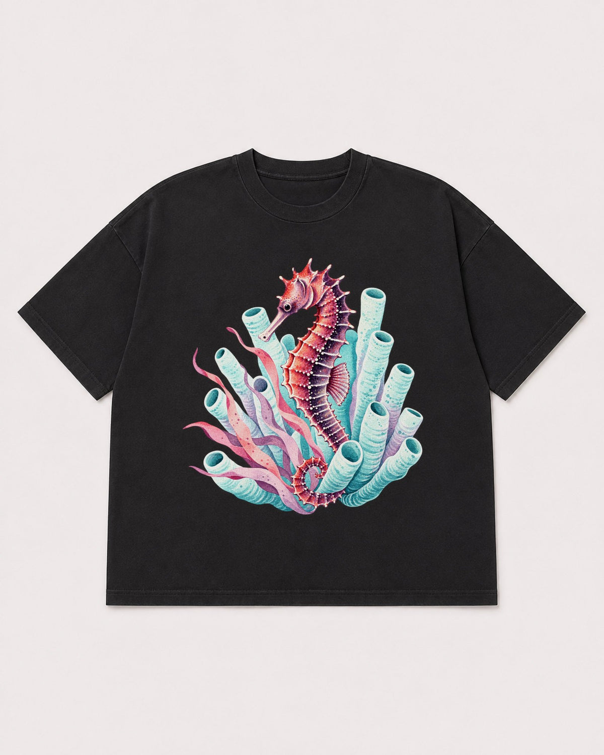 Mockup Boxy Heavyweight Tee Black product