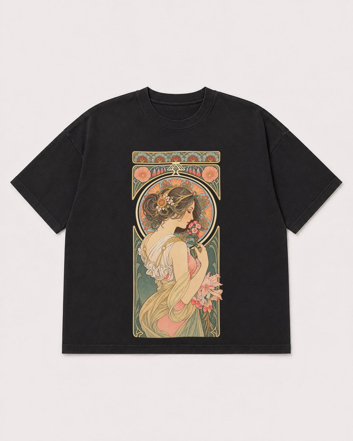 Mockup Boxy Heavyweight Tee Black product