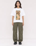 Mockup Boxy Heavyweight Tee White female full-body 02
