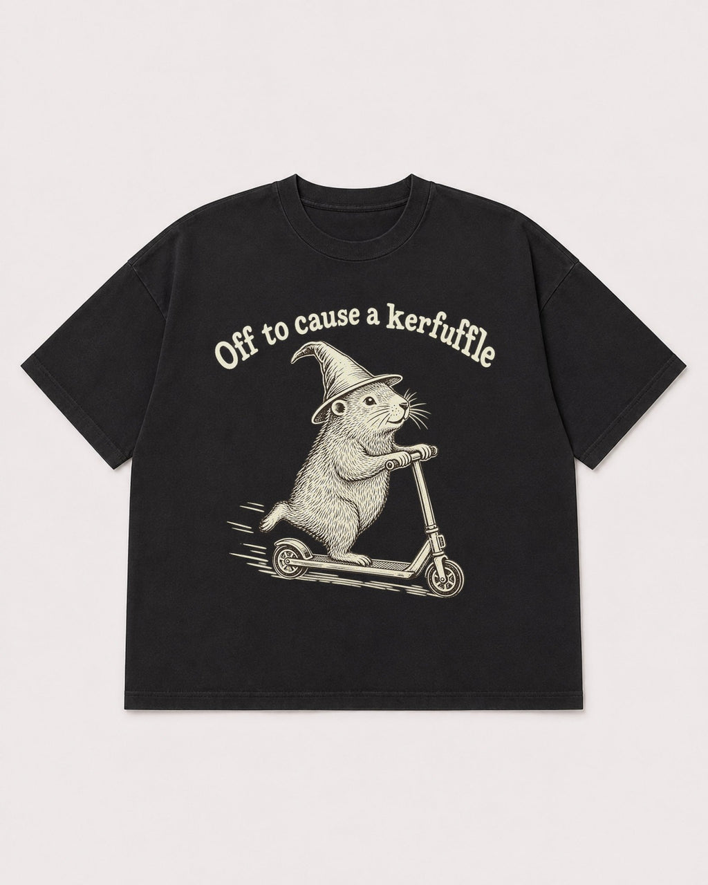 Mockup Boxy Heavyweight Tee Black product