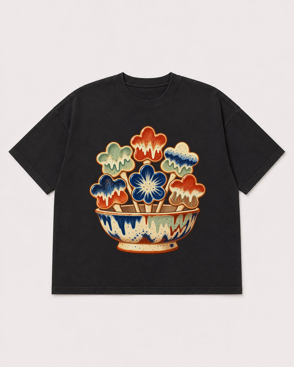 Mockup Boxy Heavyweight Tee Black product