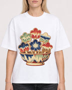 Mockup Boxy Heavyweight Tee White female close-up 08