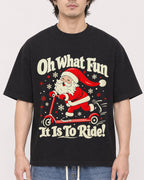 Mockup Boxy Heavyweight Tee Black male close-up 03