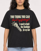 Mockup Boxy Heavyweight Tee Black female close-up 07