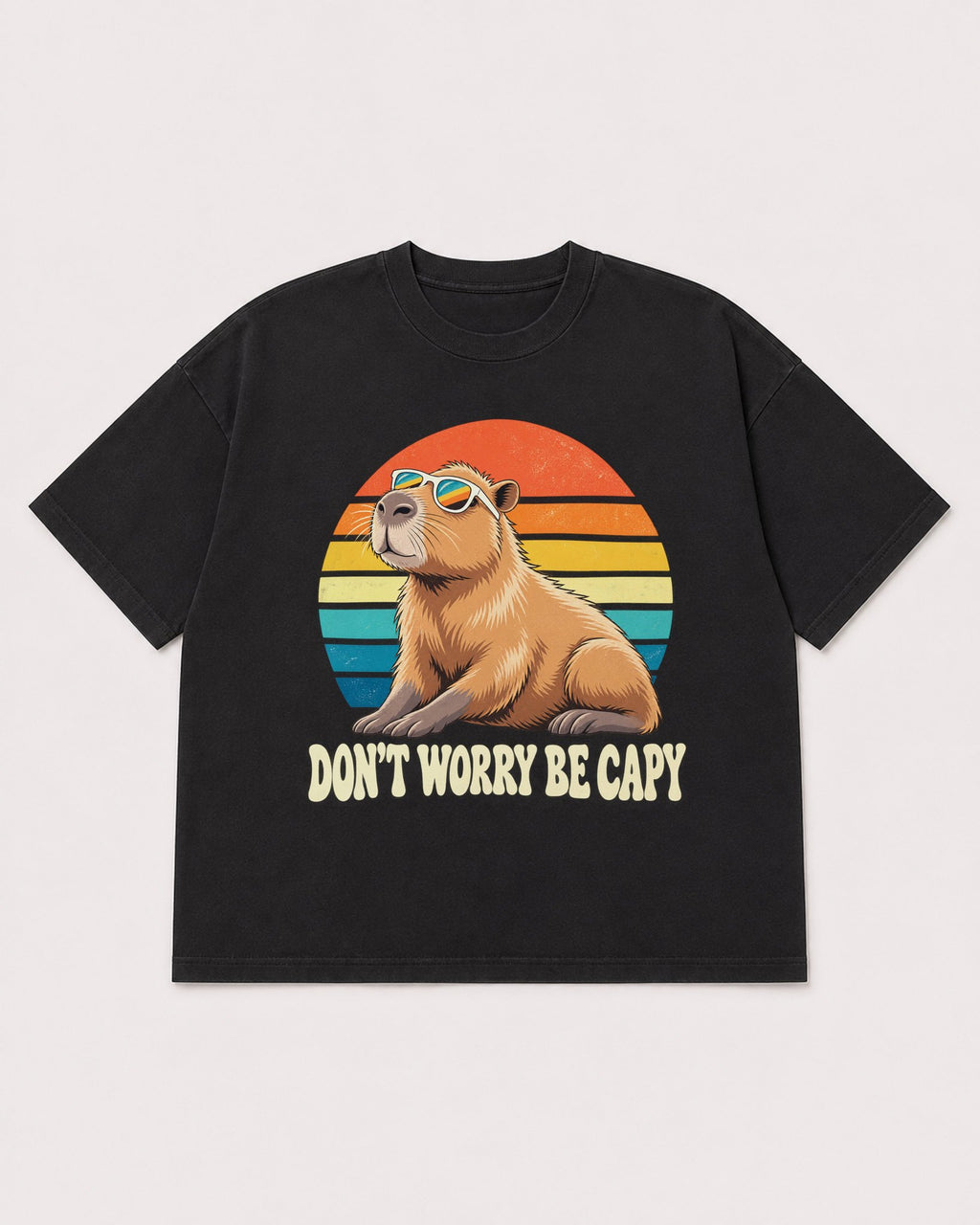 Mockup Boxy Heavyweight Tee Black product