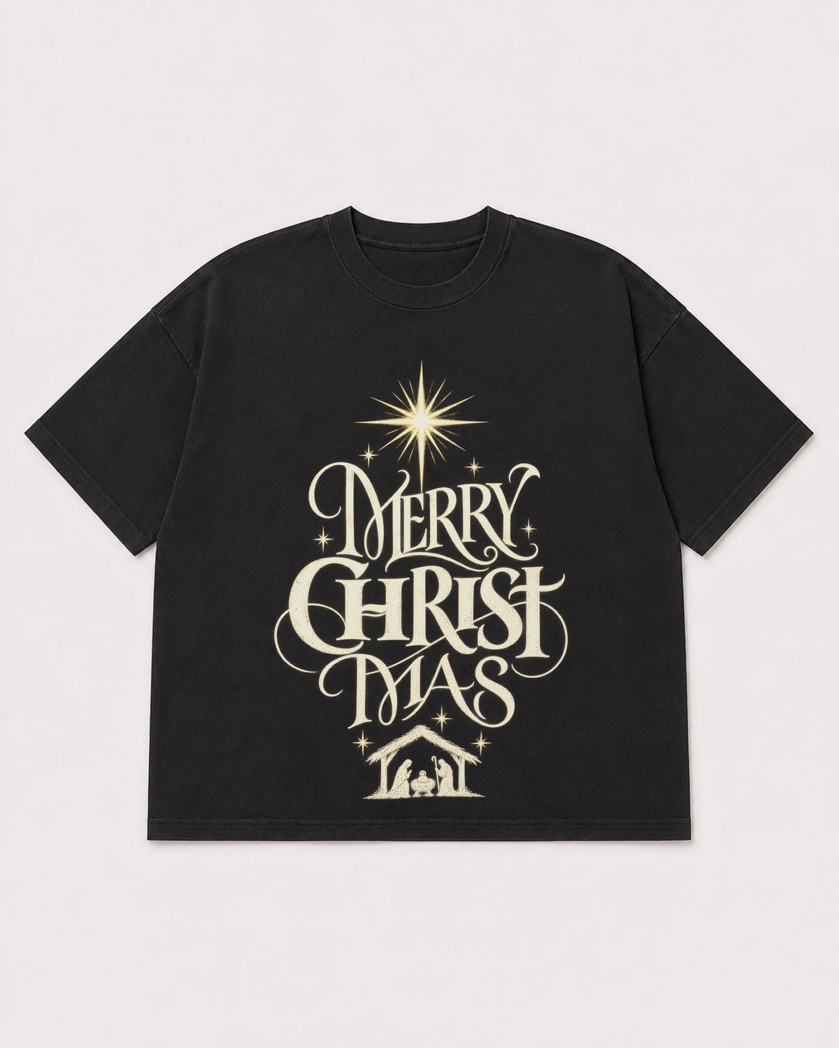 Mockup Boxy Heavyweight Tee Black product