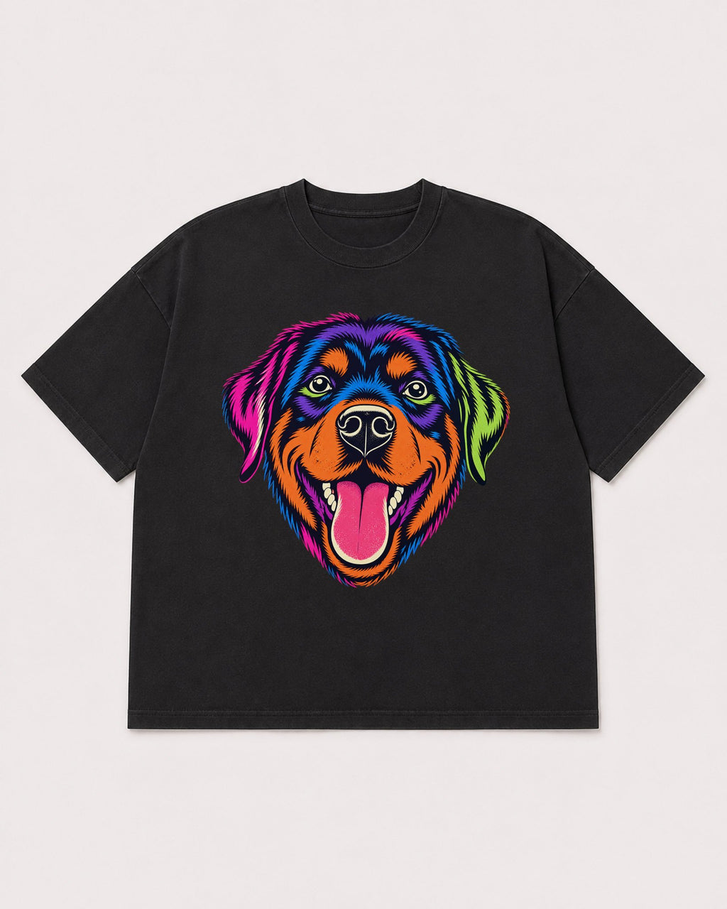 Mockup Boxy Heavyweight Tee Black product