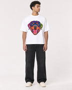 Mockup Boxy Heavyweight Tee White male full-body 10
