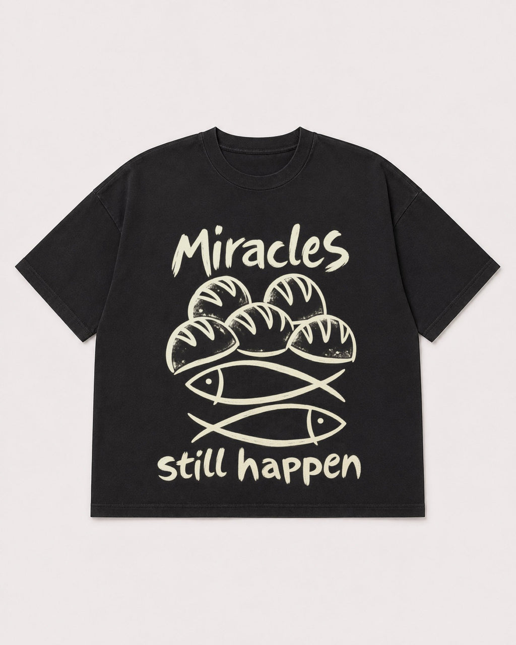 Mockup Boxy Heavyweight Tee Black product