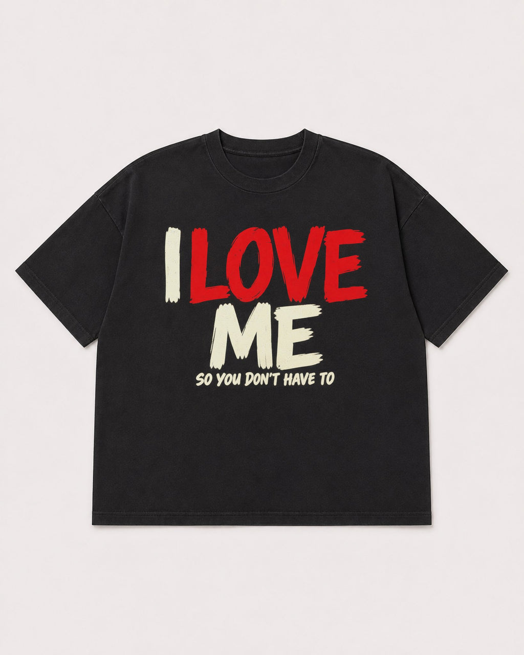 Mockup Boxy Heavyweight Tee Black product