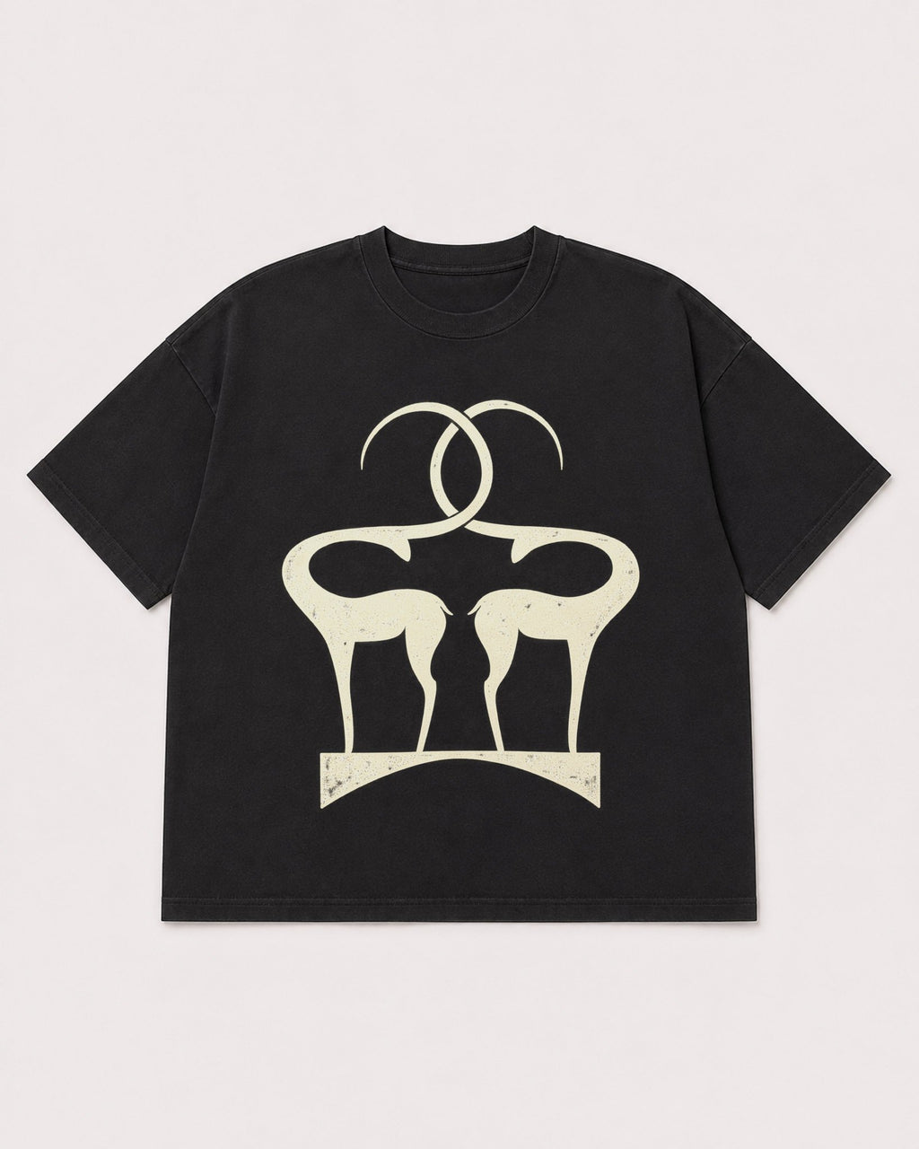 Mockup Boxy Heavyweight Tee Black product