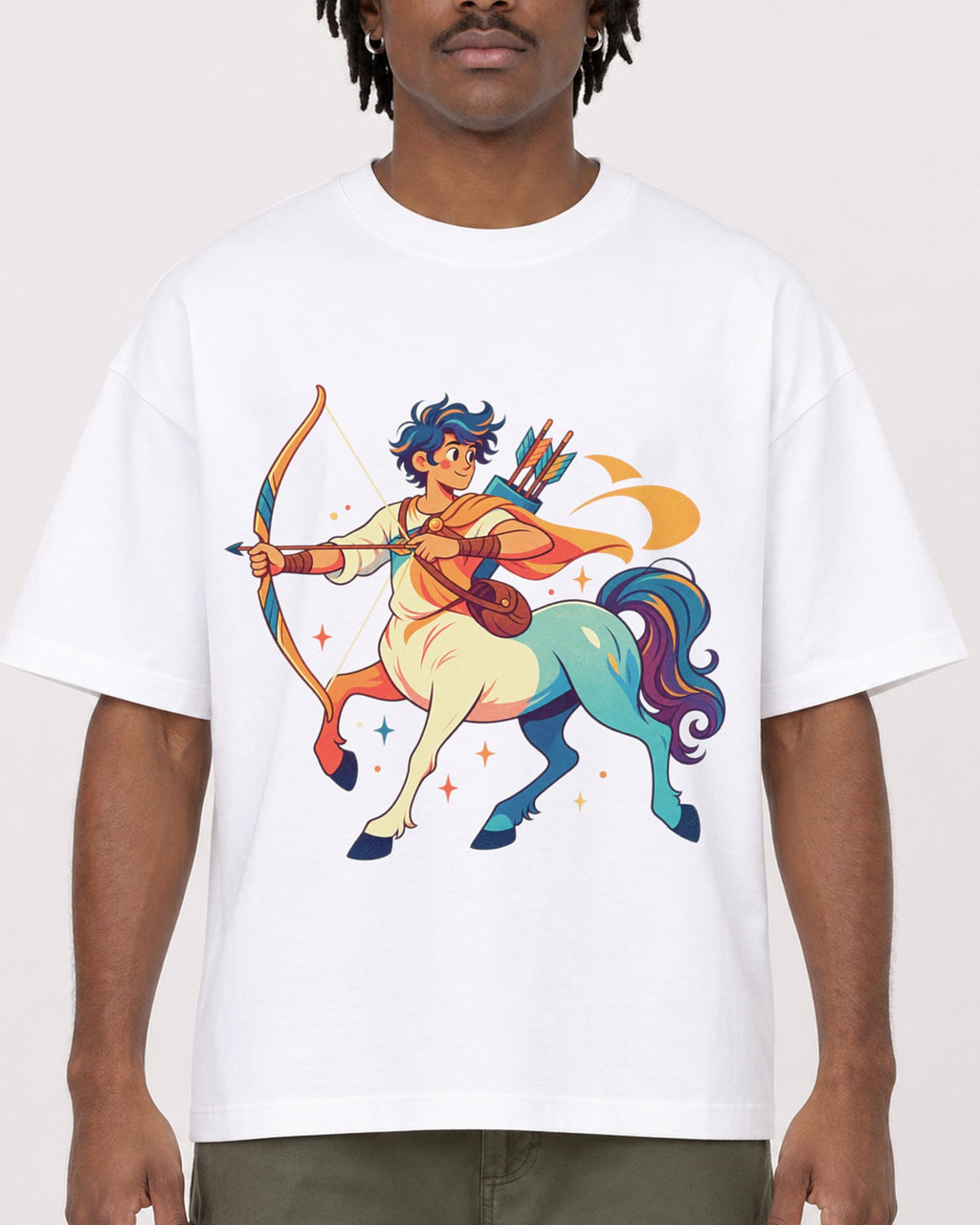 Mockup Boxy Heavyweight Tee White male close-up 04
