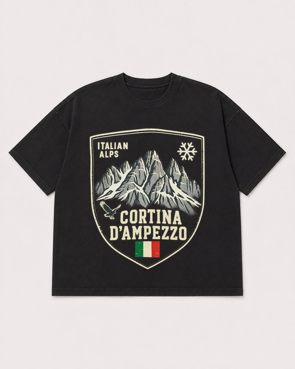 Mockup Boxy Heavyweight Tee Black product
