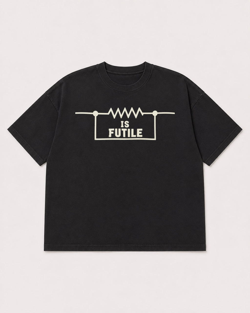 Mockup Boxy Heavyweight Tee Black product