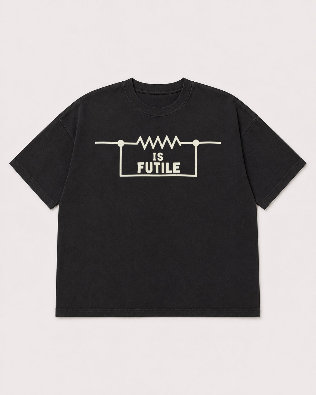 Mockup Boxy Heavyweight Tee Black product