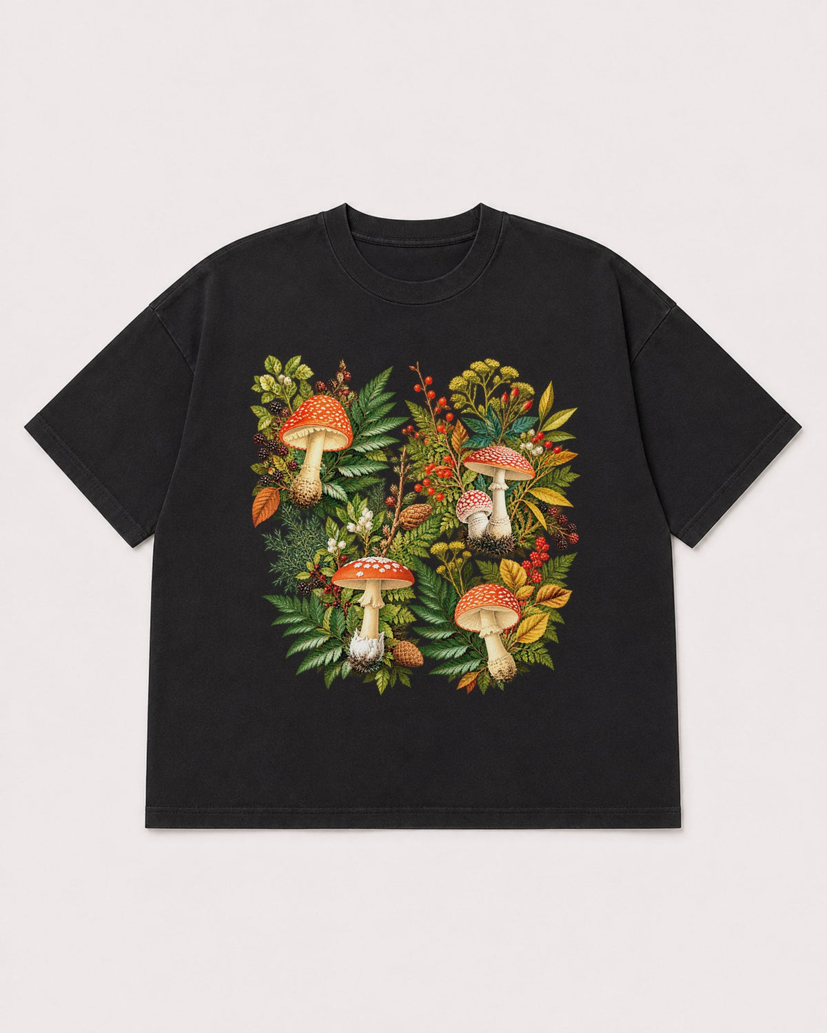 Mockup Boxy Heavyweight Tee Black product