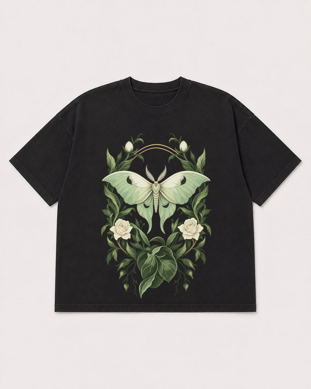 Mockup Boxy Heavyweight Tee Black product